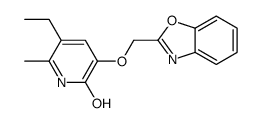 3-(1,3-benzoxazol-2-ylmethoxy)-5-ethyl-6-methyl-1H-pyridin-2-one Structure
