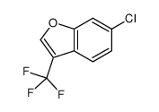6-Chloro-3-(trifluoromethyl)-1-benzofur结构式