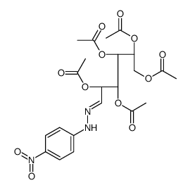 [(2R,3S,4R,5S,6E)-2,3,4,5-tetraacetyloxy-6-[(4-nitrophenyl)hydrazinylidene]hexyl] acetate结构式