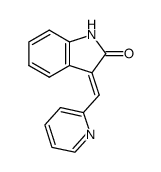 (E)-3-(pyridin-2-ylmethylene)indolin-2-one结构式