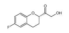 (S)-1-(6-fluorochroman-2-yl)-2-hydroxyethan-1-one结构式
