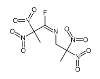 N-(2,2-dinitropropyl)-2,2-dinitropropanimidoyl fluoride Structure