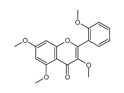 2',3,5,7-Tetramethoxyflavone结构式