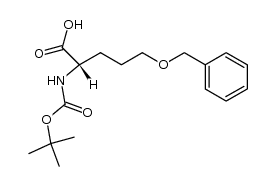 (S)-5-(benzyloxy)-2-((tert-butoxycarbonyl)amino)pentanoic acid Structure