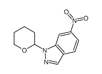 6-NITRO-1-(TETRAHYDRO-2H-PYRAN-2-YL)-1H-INDAZOLE Structure