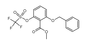 methyl 2-trifloxy-6-(benzyloxy)benzoate结构式