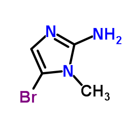5-Bromo-1-methyl-1H-imidazol-2-amine结构式