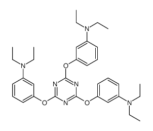 3-[[4,6-bis[3-(diethylamino)phenoxy]-1,3,5-triazin-2-yl]oxy]-N,N-diethylaniline Structure