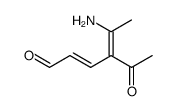 4-acetyl-5-amino-hexa-2ξ,4ξ-dienal结构式