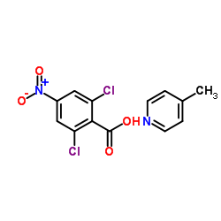2,6-Dichloro-4-nitrobenzoic acid-4-methylpyridine (1:1) Structure