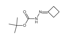 Hydrazinecarboxylic acid, cyclobutylidene-, 1,1-dimethylethyl ester (9CI) structure