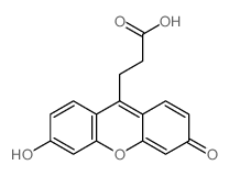 3H-Xanthene-9-propanoicacid, 6-hydroxy-3-oxo-结构式