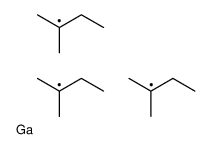 tris(2-methylbutan-2-yl)gallane结构式