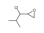2-(1-chloro-2-methylpropyl)oxirane Structure