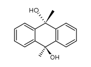 (9r,10r)-9,10-dimethyl-9,10-dihydroanthracene-9,10-diol结构式