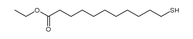ethyl 11-mercaptoundecanoate结构式