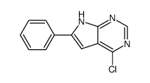 4-Chloro-6-phenyl-7H-pyrrolo[2,3-d]pyrimidine结构式