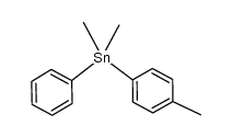 dimethylphenyl(p-tolyl)tin Structure