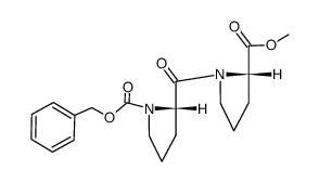 N-(N-benzyloxycarbonylprolyl)proline methyl ester Structure