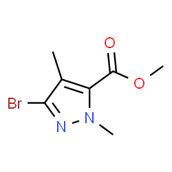 Methyl 3-bromo-1,4-dimethyl-1H-pyrazole-5-carboxylate structure