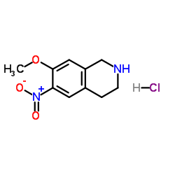 7-methoxy-6-nitro-1,2,3,4-tetrahydroisoquinoline hydrochloride Structure