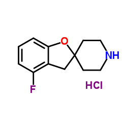 4-Fluoro-3H-spiro[1-benzofuran-2,4'-piperidine] hydrochloride (1:1)结构式