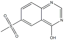 4-Hydroxy-6-(methylsulfonyl)quinazoline结构式