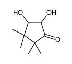 4,5-dihydroxy-2,2,3,3-tetramethylcyclopentan-1-one Structure
