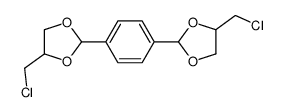 4-(chloromethyl)-2-[4-[4-(chloromethyl)-1,3-dioxolan-2-yl]phenyl]-1,3-dioxolane Structure
