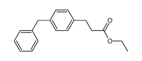 ethyl 3-(4-benzylphenyl)propanoate结构式