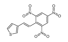 3-[2-(2,4,6-trinitrophenyl)ethenyl]thiophene结构式