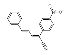 Benzeneacetonitrile,4-nitro-a-(3-phenyl-2-propen-1-ylidene)- picture