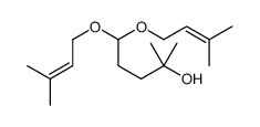 2-methyl-5,5-bis(3-methylbut-2-enoxy)pentan-2-ol结构式