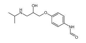 1-(p-Formamidophenoxy)-3-isopropylamino-propanol-(2) Structure