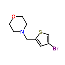 4-[(4-Bromo-2-thienyl)methyl]morpholine structure