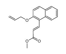 Methyl 3-(2-allyloxy-1-naphthyl)propenoate结构式