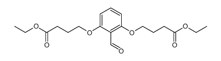 4-[3-(3-Ethoxycarbonyl-propoxy)-2-formyl-phenoxy]-butyric acid ethyl ester结构式