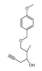 (2R,3S)-1-[(4-methoxyphenyl)methoxy]-2-methylhex-5-yn-3-ol结构式