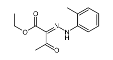 Butanoic acid, 2-[2-(2-Methylphenyl)hydrazinylidene]-3-oxo-, ethyl ester结构式