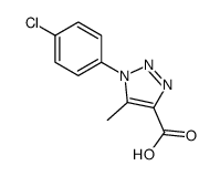 1-(4-CHLOROPHENYL)-5-METHYL-1H-1,2,3-TRIAZOLE-4-CARBOXYLIC ACID structure