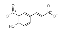 Phenol,2-nitro-4-(2-nitroethenyl)- Structure