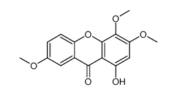 1-Hydroxy-3,4,5-trimethoxyxanthone structure