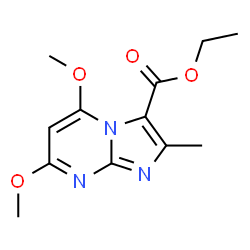 5,7-Dimethoxy-2-methyl-imidazo[1,2-a]pyrimidine-3-carboxylic acid ethyl ester structure