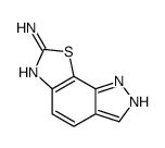1H-Pyrazolo[4,3-g]benzothiazol-7-amine(9CI)结构式