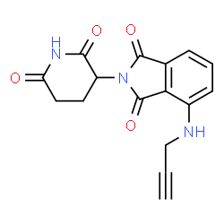 2-(2,6-二氧代哌啶-3-基)-4-(丙-2-炔-1-基氨基)异吲哚啉-1,3-二酮图片