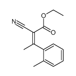 ethyl 2-cyano-3-(2-methylphenyl)but-2-enoate Structure