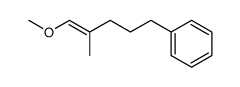 1-methoxy-2-methyl-5-phenyl-1-pentene Structure