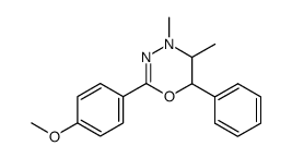 (5S)-2-(4-methoxy-phenyl)-4,5r-dimethyl-6c-phenyl-5,6-dihydro-4H-[1,3,4]oxadiazine Structure