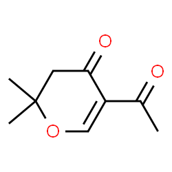 4H-Pyran-4-one, 5-acetyl-2,3-dihydro-2,2-dimethyl- (9CI) structure