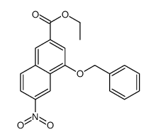 6-硝基-4-(苯基甲氧基)-2-萘羧酸乙酯结构式